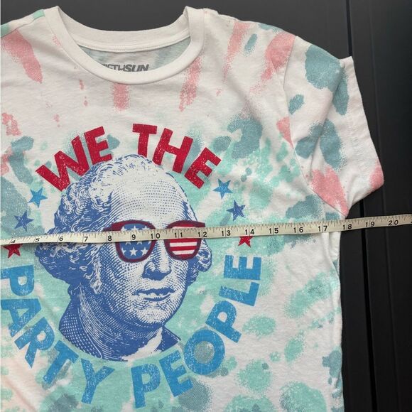 Fifth Sun Women’s Patriotic Tie-Dye Graphic T-Shirt Size Small - Picture 5 of 5